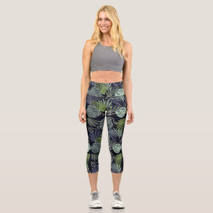 Shadow popular indoor plants illustration cushion capri leggings