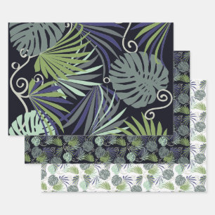 Shadow popular indoor plants illustration wrapping paper sheet