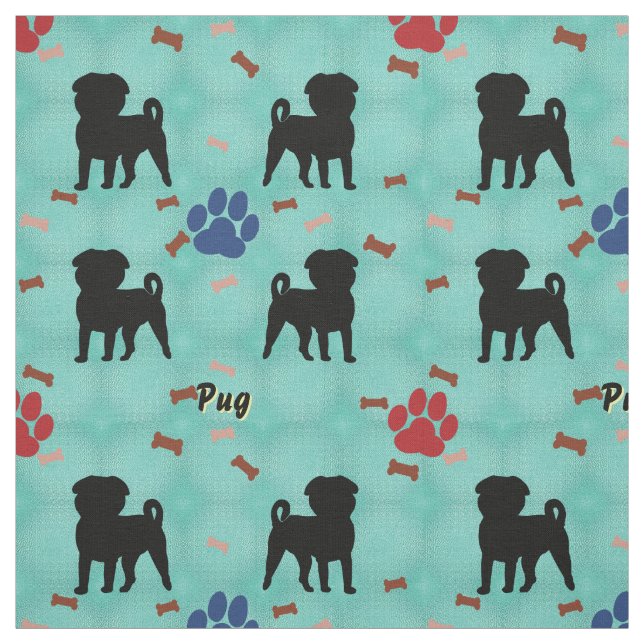 Shadow Pug Fabric (Swatch)
