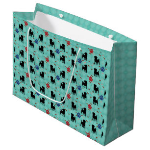 Shadow Pug Large Gift Bag