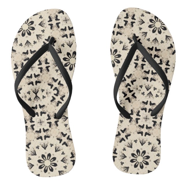 Shadow Puppet Flip Flops (Footbed)