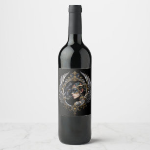 Shadow Queen – Panther Spirit Emblem. Wine Label