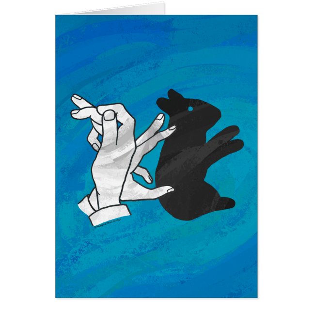 Shadow Rabbit On Blue (Front)