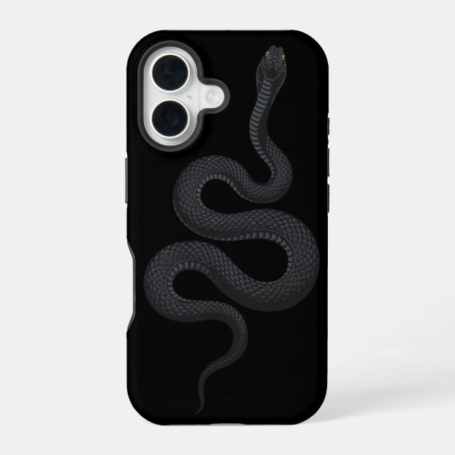 Shadow Serpent – The Elegance of Venom iPhone 16 Case (Back)