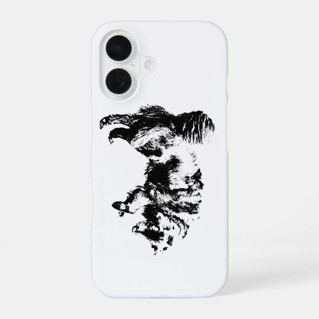 Shadow-Soft Curiosity iPhone 16 Case (Back)