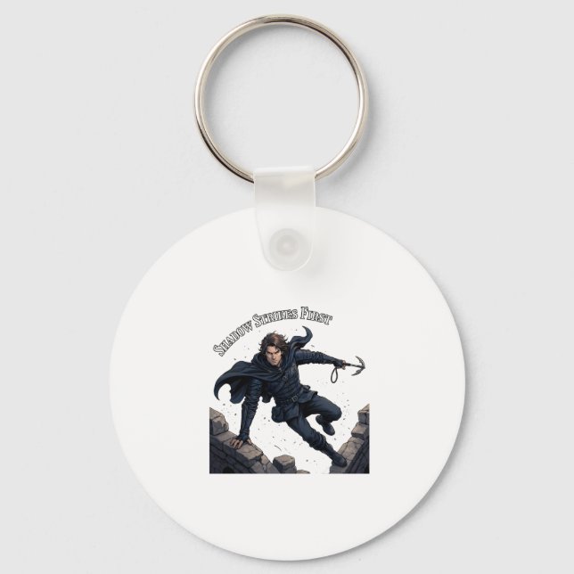 Shadow Strikes First Keychain (Front)