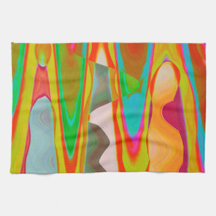 Shadow Talk - Acrylic Oriental Colour Art Kitchen Towel