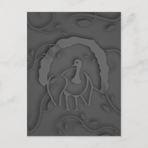 Shadow Turkey Noir Postcard