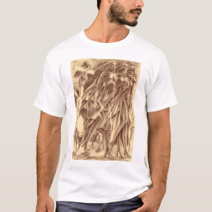 shadow women pencil art T-Shirt