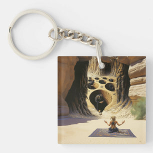Shadow Work Occult Dark Witchy Recovery AI Art Keychain
