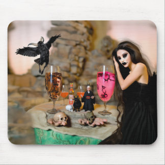 Shadow Work Occult Dark Witchy Recovery AI Art Mouse Pad