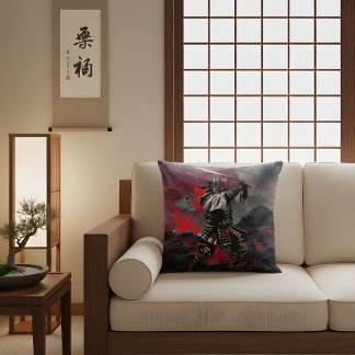 Shadowborn Samurai Pillow