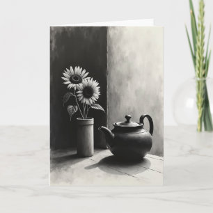 Shadowed Blossom Birthday Card