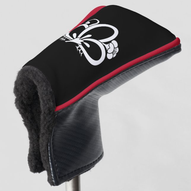 Shadowed butterfly-shaped Plum blossom Golf Head C Cover (3/4 Front)