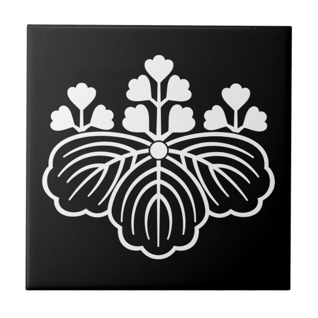Shadowed paulownia with 5&3 blooms tile (Front)