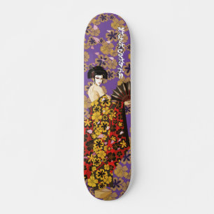 ShadowedMasters_Geisha_purple Skateboard