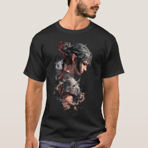 Shadowheart Fanart Shar Cleric Baldurs Gate 3 Dark T-Shirt