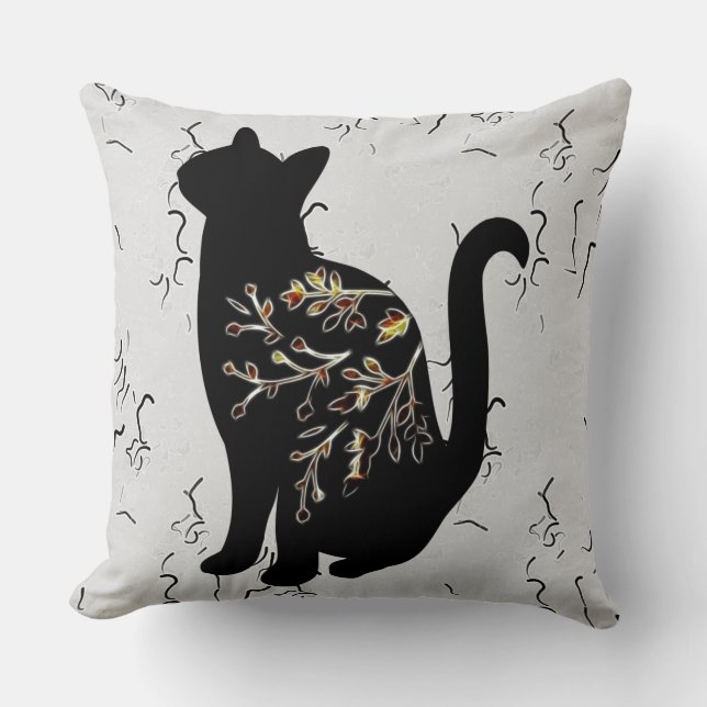 Shadowing Moon Throw Pillow (Front)
