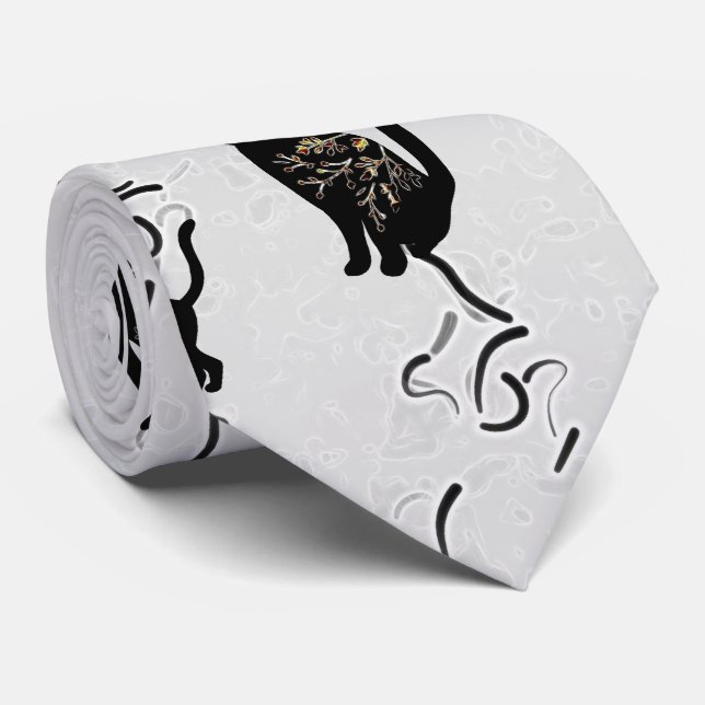 Shadowing Moon Tie (Rolled)