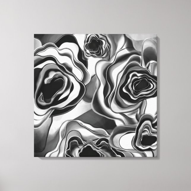 ShadowRose Giclee Tryptic Canvas Print (Front)