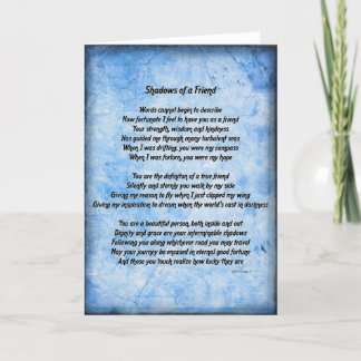 Shadows of a Friend Card (blue)