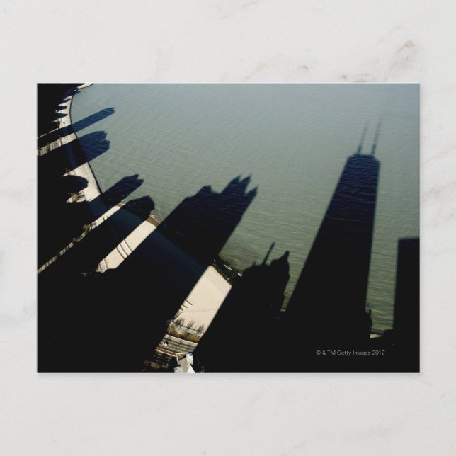 Shadows of Hancock Tower and apartment buildings Postcard (Front)