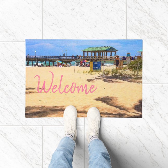Shadows of Palm Trees Doormat (Indoor)