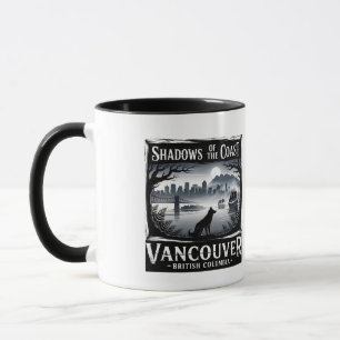 Shadows of the Coast Vancouver BC Halloween Design Mug