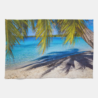 Shadows on the beach kitchen towel