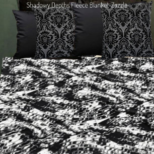 Shadowy Depths Fleece Blanket