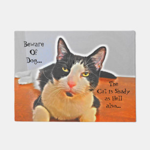 Shady Cat Welcome Mat