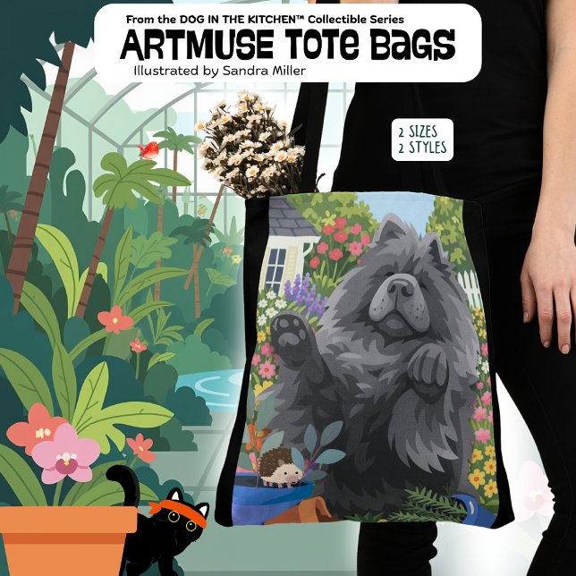SHADY LADY the Blue Chow Tote Bag (Creator Uploaded)