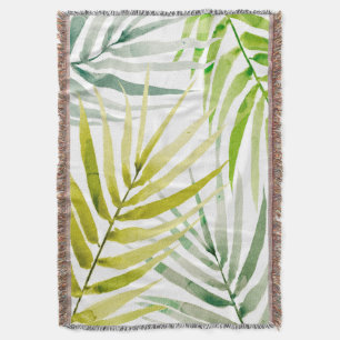 Shady Palms Throw Blanket