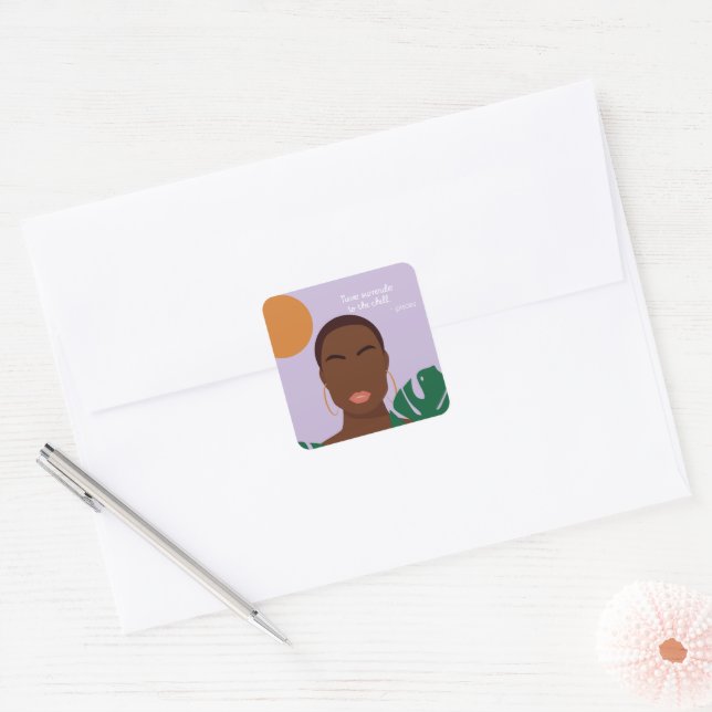 Shady Pisces Quotes  Square Sticker (Envelope)
