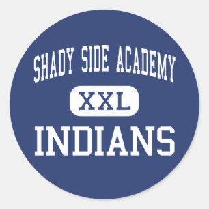 Shady Side Academy Indians Middle Pittsburgh Classic Round Sticker