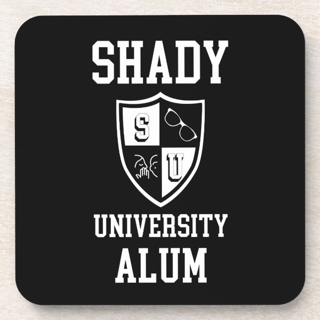 Shady University Alum gossip grad funny  Coaster (Front)