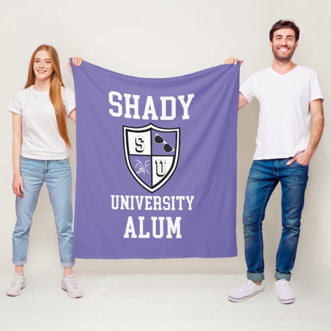 Shady University Alum gossip sunglasses periwinkle Fleece Blanket (In Situ)