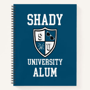 Shady University Alum grad personalized ocean blue Notebook