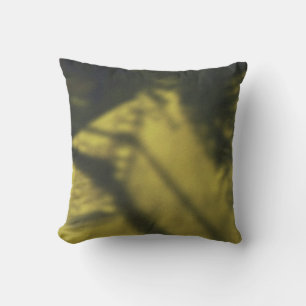 Shady Yellow & Green NYC Sidewalk Activity Throw Pillow