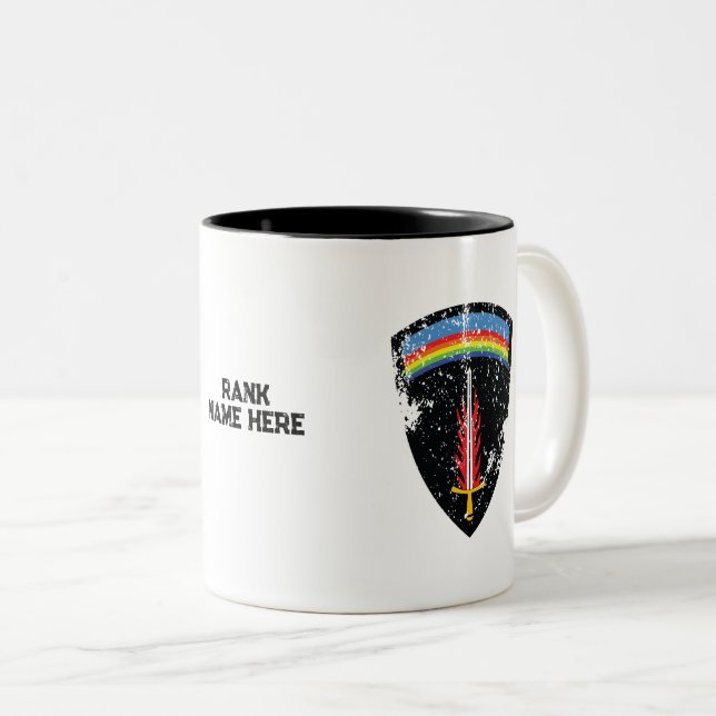 SHAEF Supreme Headquarters - Distressed Two-Tone Coffee Mug (Front Right)