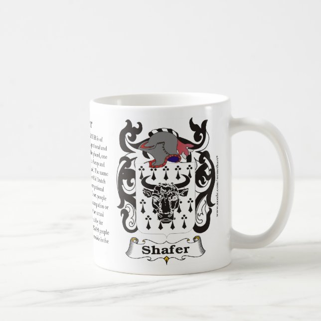 Shafer Family Coat of Arms Mug (Right)