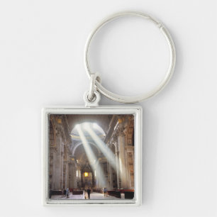 Shafts of sunlight pour through the windows keychain