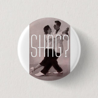 Shag 1 1 inch round button