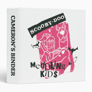 Shaggy and Scooby-Doo Meddling Kids Punk Outline Binder