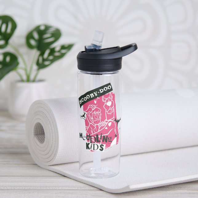 Shaggy and Scooby-Doo Meddling Kids Punk Outline Water Bottle (Yoga)