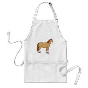 Shaggy Chestnut Horse Equine Theme Standard Apron