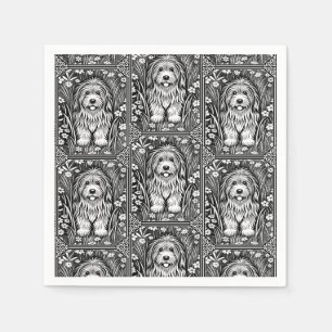 Shaggy Dog Birthday Party Pets Welcome Napkin