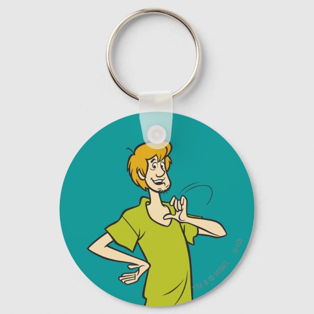 Shaggy Gesturing Keychain (Front)