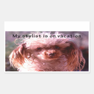 Shaggy Hair Dog Sticker