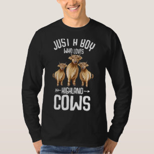 Shaggy Highland Cows Cute Scottish Cow Farming T-Shirt